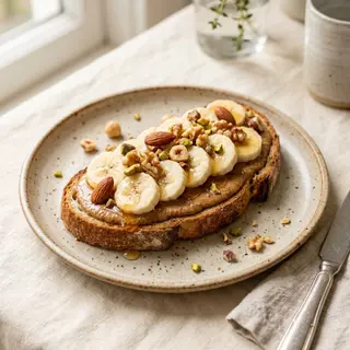 Tosta De Mantequilla De Cacahuete