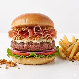 Hamburguesa Gran Vía + patatas fritas