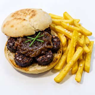 Bocadillo De Morcilla + patatas fritas
