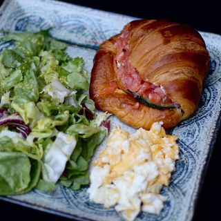 Croissant with Craft Salmon and Cream Cheese