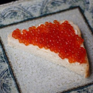 White Bread with Caviar