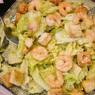 Caesar Salad with Salmon