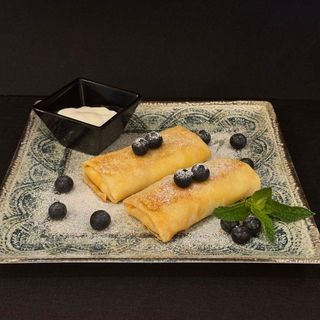 Crapes with Homemade cottage cheese