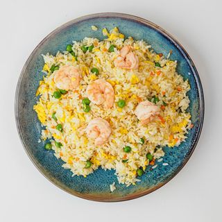 Arroz Frito Con Gambas