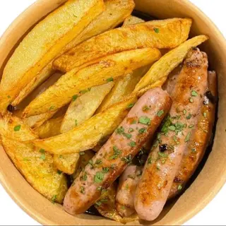 Salchicha Con Patata Fritas