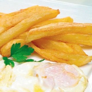 Huevo Fritos Con Patata Fritas