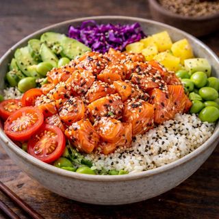 Poke De Salmón (750 Ml.)