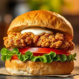 Classic chicken burger