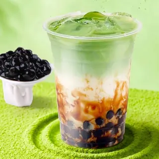 Té Matcha Con Tapioca Azúcar Moreno