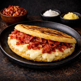 Arepa Queso Y Bacon