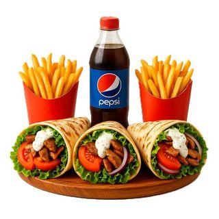 Combo Rollo Kebab Mixto