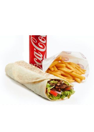 2 Durum Kebab + Patatas + 2 Bebidas