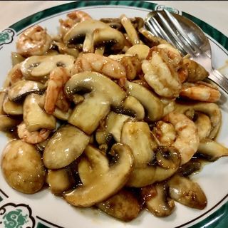 Gambas Con Champiñón