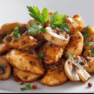 Pollo Con Champiñón
