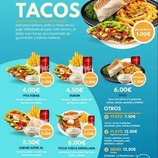 Taco menu