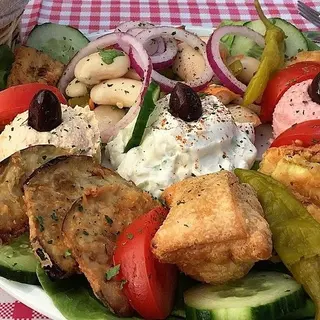 Assorted Hot Appetizer Platter From The Grill