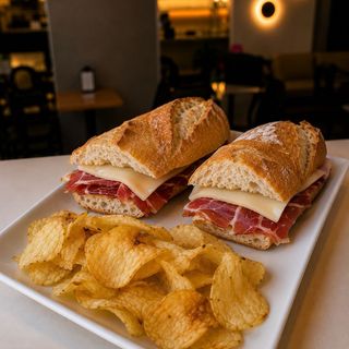 B. Jamón Serrano y Queso
