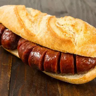 Bocadillo de chorizo frito
