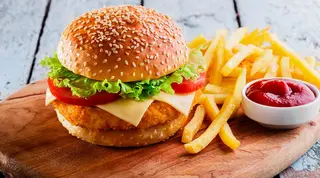 Chicken Burger + Chips
