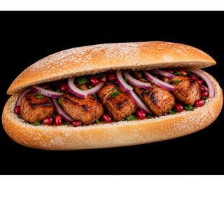 Set BBQ con pan relleno de carne a la parrilla para 2 personas