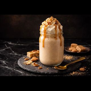 Milkshake de Caramelo Premium con Galleta Crujiente