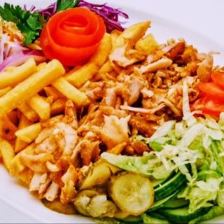 Menú plato kebab pollo 