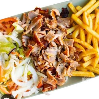 Menú plato kebab ternera 