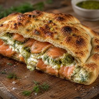 Calzone De Salmon Y Ricotta