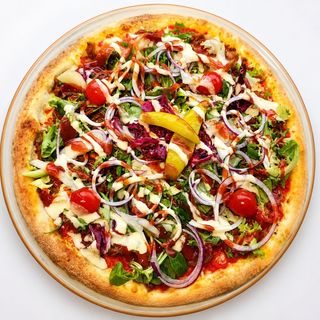 Pizza De Kebab Vegana