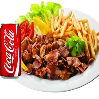 Plato Kebab, Patatas + Bebida