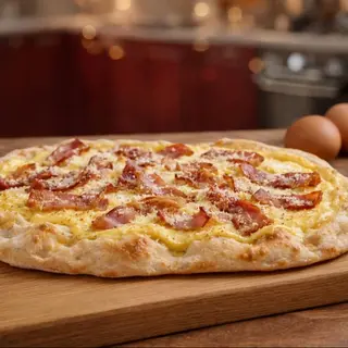 Pinsa carbonara