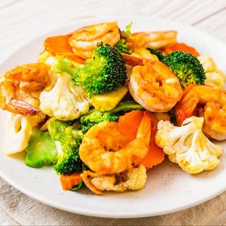Wok Gambas Y Verduras