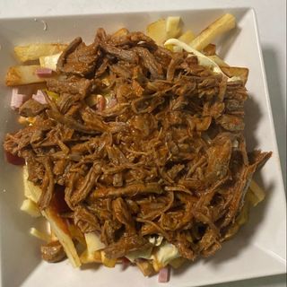 Papas Locas Con Carne Mechada