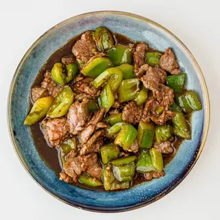 Ternera con pimientos