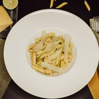 პენე ვერდე კრევეტებით