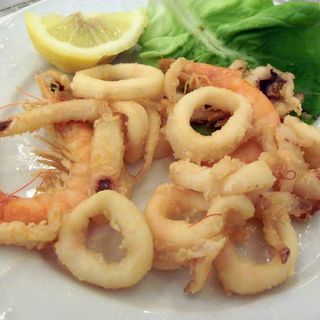 Frittura di gamberi e calamari