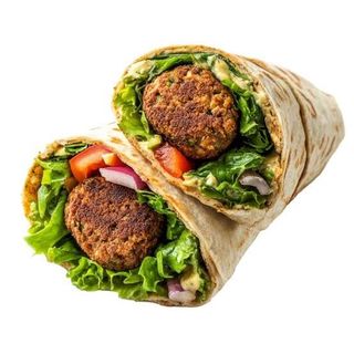 Menü piadina falafel