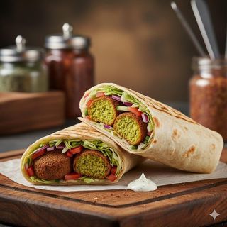 Piadina falafel 