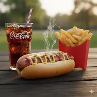 Menu hot dog