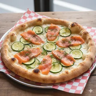 Salmone, panna e zucchine classica