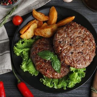 Hamburger al piatto