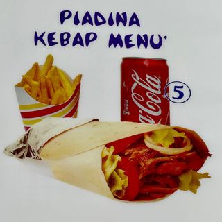 Piadina kebap menù