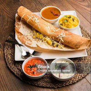 Cheese masala dosa