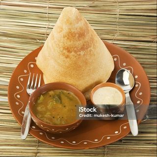 Onion masala dosa