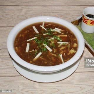 Zuppa agrodolce vegetariana
