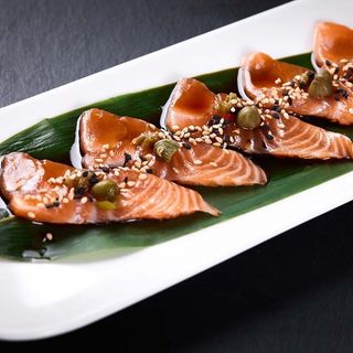 Carpaccio de salmão 8 pezzi