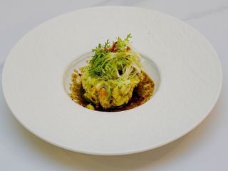 Tartare de camarão vermelho