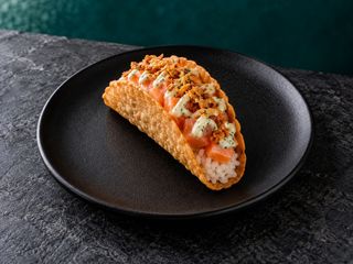 Taco de salmão