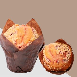 Muffin vaniglia e lamponi