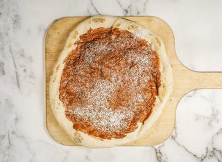 Pizza con Nutella 